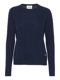 Abbie O-neck Basic - Navy