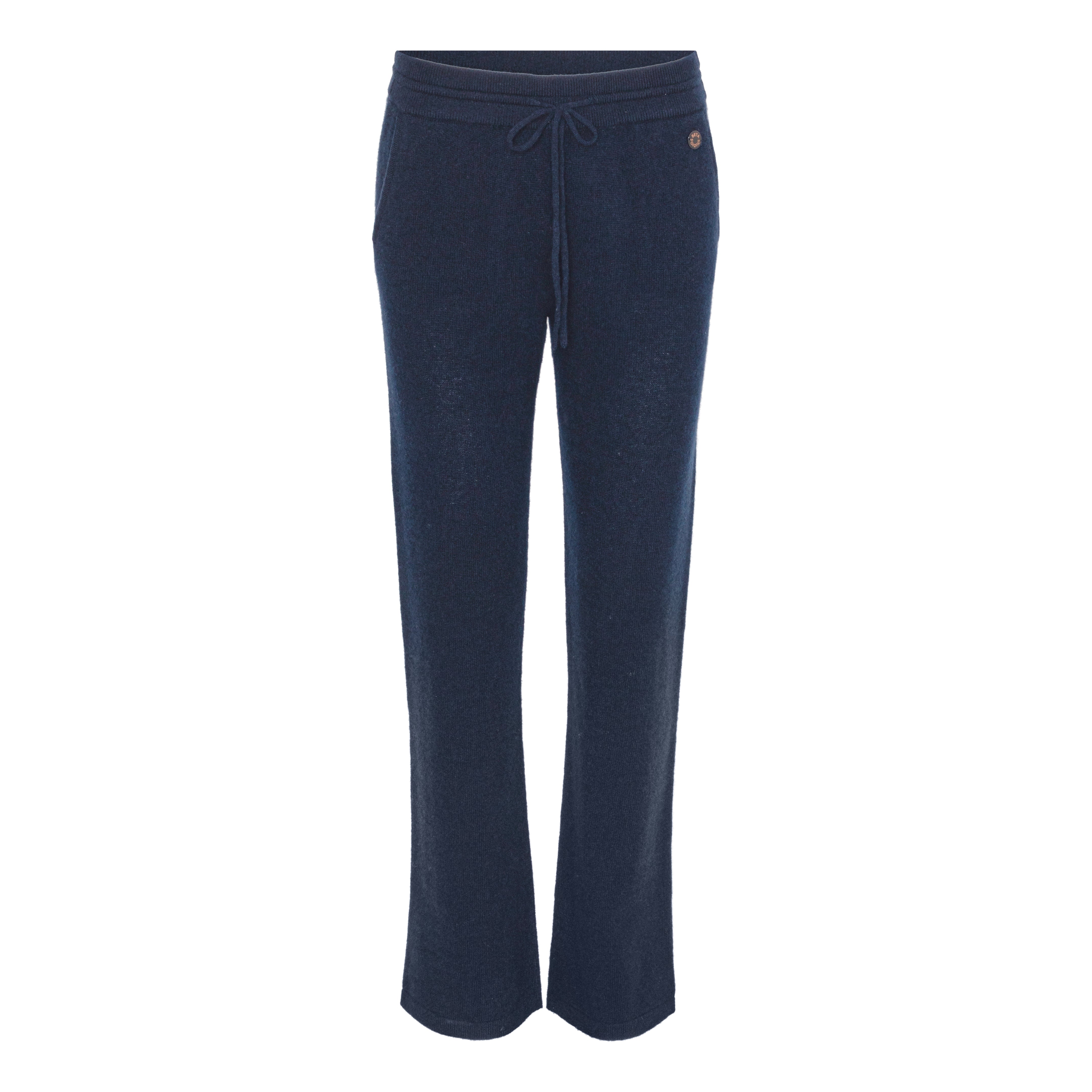 Beta Studios Alba Straight Pants Cashmere Pants Navy